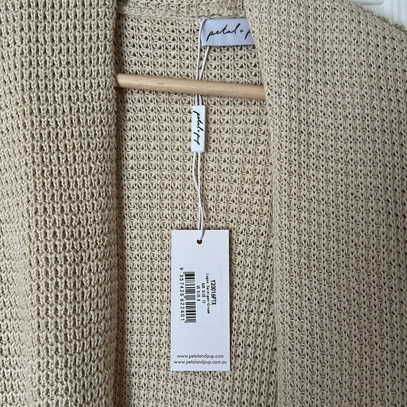 Petal & Pup Cream Cardigan Sweater - Picture 2 of 5